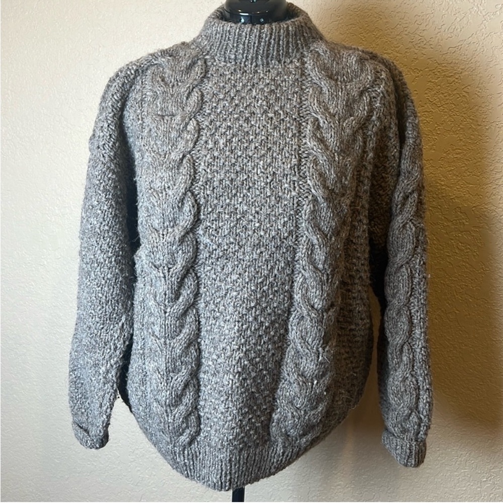 SOLD vintage XL XXL Wool Cable knit